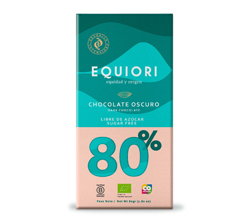 Organic Dark Chocolate Sugar Free (80%)